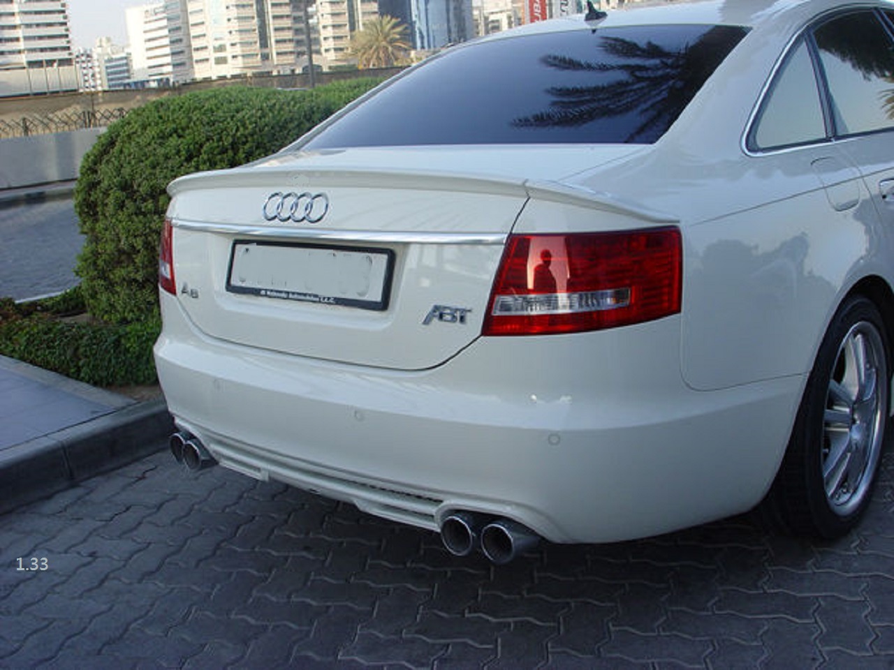 Rear Trunk Spoiler For Audi A6 C6 Abt Type Saloon 2004